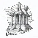 monument solariums from Goiás Brazil tattoo design idea