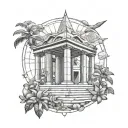 monument solariums from Goiás Brazil tattoo design idea