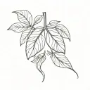 lungs half flower tattoo design idea