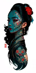 cyberpunk tattoo design idea