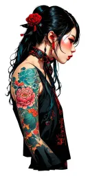 cyberpunk tattoo design idea