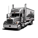NORTH CAROLINA FLORIDA PETERBILT tattoo design idea