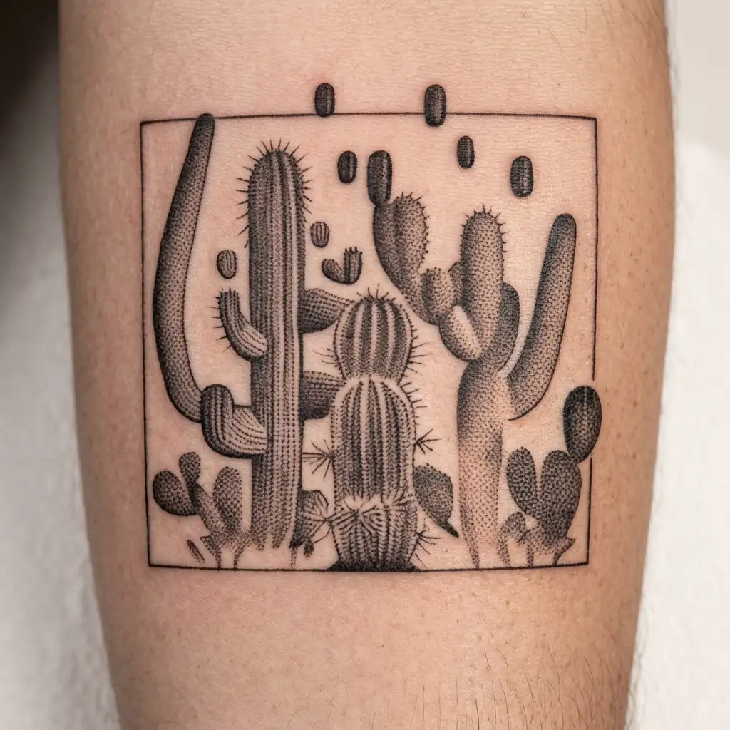4,612+ Cactus Tattoos in 2026 - BlackInk AI