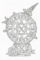 roman numerals son born tattoo design idea