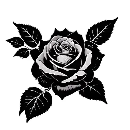 rose Evie dodo tattoo design idea