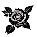 rose Evie dodo tattoo design idea