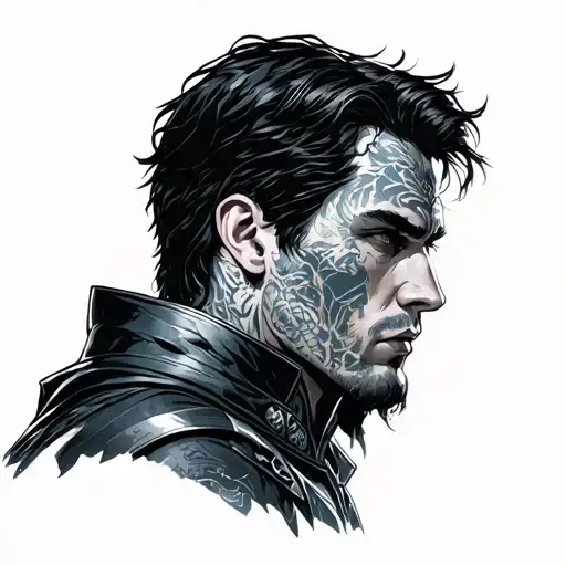 levi Ackerman with titans tattoo design idea