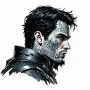 levi Ackerman with titans tattoo design idea