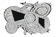 Spinal tattoo design idea