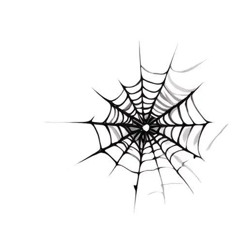 Coverup Spider Webs tattoo design idea