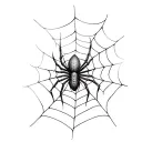 Coverup Spider Webs tattoo design idea