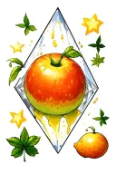 diamond shape inside and leaking out, going merry, luffys fruit, something from hxh , Shenron, 4 star ball, 5 leaf clove tattoo design idea