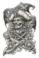 Pirate tattoo design idea