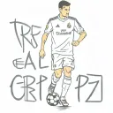 real madrid and cr7 written in the middle  tattoo design idea