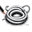 Make a small fine line tattoo with a hose in a double point for Self Harm and Sexual Assult tattoo design idea