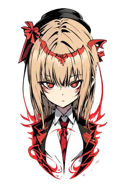 Hellsing anime eyes tattoo design idea