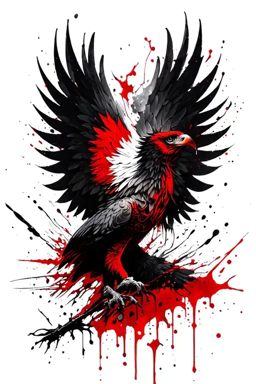 Norse Blood Eagle execution spine tattoo tattoo design idea