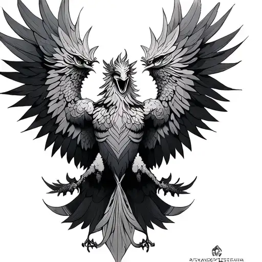 Indonesian mythology Garuda tattoo design idea