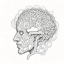 adhd brain tattoo design idea