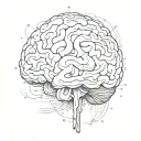 adhd brain tattoo design idea