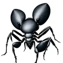 WORLD AND DELICATE ANT tattoo design idea