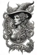 arcane vi thema tattoo design idea