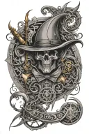 arcane vi thema tattoo design idea