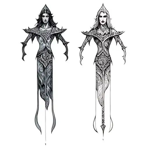 Coverup Norse Mythology tattoo design idea