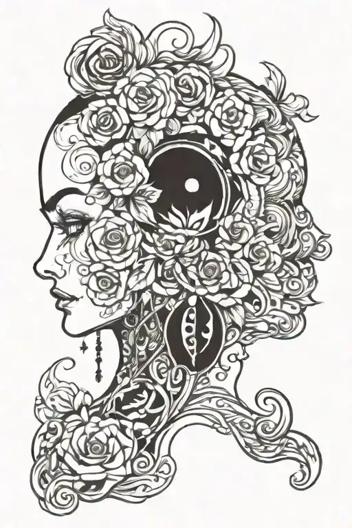 350 going down the ear horizontally   tattoo design idea