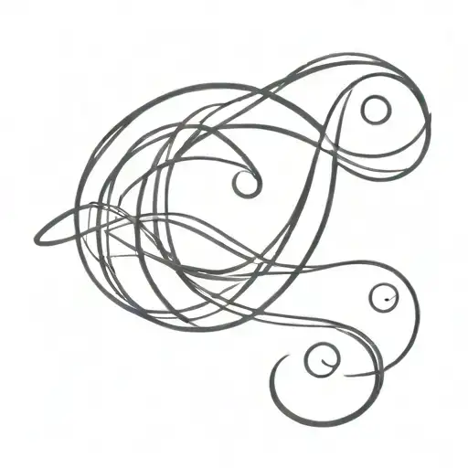 number 8 at the same time infinity sign intertwined tattoo design idea