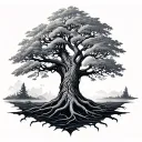 Elder Tree tattoo design idea