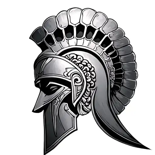Greek Spartan tattoo design idea
