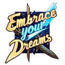 "Embrace your dreams" final fantasy 7 buster sword tattoo design idea