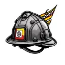 Firefighter Helmet tattoo design idea