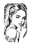 Blackpink Group logo tattoo design idea