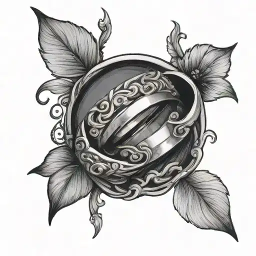 Couple Ring tattoo design idea