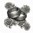 Couple Ring tattoo design idea