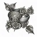 Couple Ring tattoo design idea