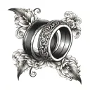 Couple Ring tattoo design idea