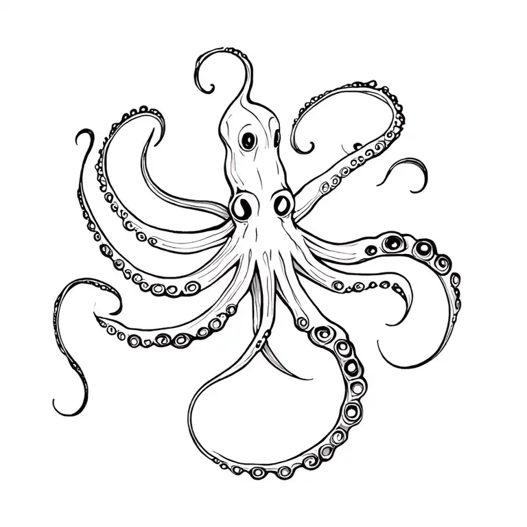 octopus tattoo design idea