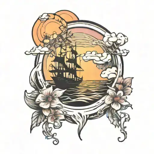Fatherhood took me by surprise. Between one sunset, one sunrise, the world transformed before my eyes tattoo design idea