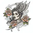 I bet God heard you coming tattoo design idea