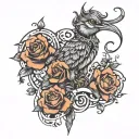 I bet God heard you coming tattoo design idea