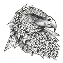 raptor bird tattoo design idea