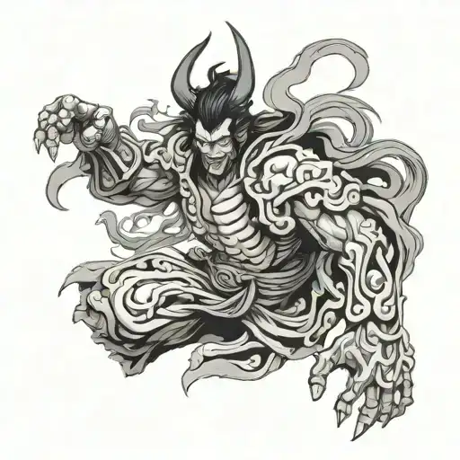 Susanoo portrayed tattoo design idea