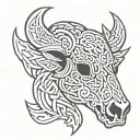 celtic boar skull tattoo design idea
