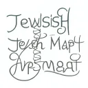 Text  "Jewish Rape Meat" tattoo design idea