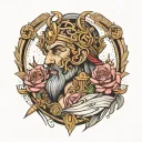 Cesar GOD OF EVERYTHING  tattoo design idea