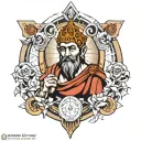 Cesar GOD OF EVERYTHING  tattoo design idea