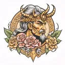 Cesar GOD OF EVERYTHING  tattoo design idea